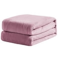 thumbnail image 3 of Velvet Plush Blanket Plum Full/Queen 86x86, 3 of 3
