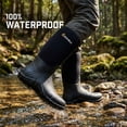 thumbnail image 3 of GIEESHIELD Rubber Boots for Men And Women,Waterproof Insulated Hunting & Work Boots with Steel Shank, Durable Anti-Slip Outdoor Boots for Farming, Gardening, Fishing, Mud Working(Black, Next G2 Camo), 3 of 7