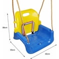 thumbnail image 2 of Baby Swing, 3 in 1 Baby Kids Swing, Baby Swing Seat with Backrest and Safety Belt, 6 Months to 6 Years, Indoor Outdoor Swing Set (Blue 3 in 1), 2 of 5