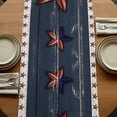thumbnail image 5 of Table Runners 72 Inches Long Dress Scarves, 4th of July Farmhouse Kitchen Table Runner, Coffee Tablerunners, Country Texas Star Flag Red Blue Wooden Grain 18x72 Inch, 5 of 9