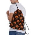thumbnail image 3 of Drawstring Backpack - boo cat halloween Splash Proof Small Drawstring Gym Bag for Women Men, Cinch Sports String Bag Backpack for Travel Swimming Beach, 3 of 8