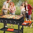 thumbnail image 3 of Full-Edge 36" stone Silicone Griddle Cover, Includes 16" Silicone Spatula Mat, Premium Food-Grade Grill Buddy Mat, Reusable Top Protector, Ideal for All-Season Outdoor Use, 3 of 4