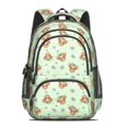 thumbnail image 2 of Highland Cow and Flower Print Cute School Backpack Bag with Padded Back and Adjustable Shoulder Straps 16.9 X 12.6 X 5.9 Inches, 2 of 5