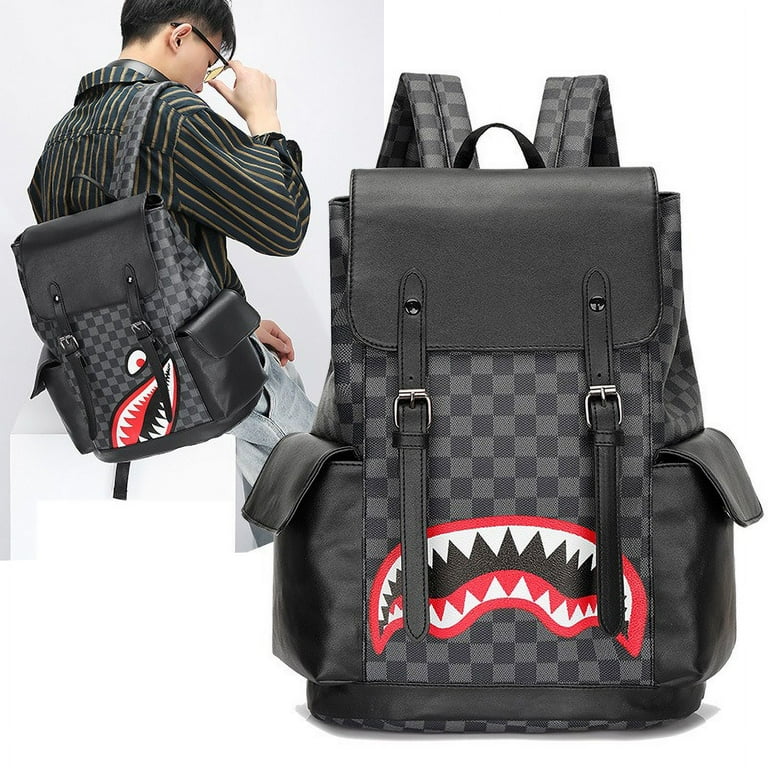 Bape leather backpack hotsell