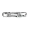 thumbnail image 4 of 925 Sterling Silver Stackable Expressions Rhodium-plated Diamond Jacket Ring Size: 6; for Adults and Teens; for Women and Men, 4 of 5