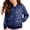 Dark Blue, variant on Girls Sequin Bom𝖻er Coat Glitter Bom𝖻er Long Sleeves Ribbed Cuffs 4-12 Years Spring Fall Casual Party Outerwear Play School Everyday Comfortable