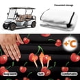 thumbnail image 6 of chaqlin Golf Cart Seat Covers Portable, Compatible with Golf Carts Sports, Golf Ball Golf Cart Seat Covers Fit for 2 Passenger Yamaha, Cherry Print Pattern, 6 of 8