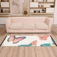 thumbnail image 2 of Yayeee Runner Rug for Bedroom 2'x6' Machine Washable Hallway Non Slip Mat, Colorful Butterflies, 2 of 8