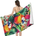 thumbnail image 3 of PHYHOO Beach Towel, Parrots Tropical Leaves Printed Microfiber Sand Free Pool Towel Lightweight Oversized Quick Dry Absorbent Compact Travel Must Have for The Swimming, 3 of 8
