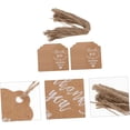 thumbnail image 4 of Etiquetas De Papel Kraft Blanco 50 Piezas Juego Doble, Colgantes Orificio Para Manualidades, Decoración Vintage Para Bodas y Regalos, Organizador Práctico Para Eventos y Embalaje, 4 of 4