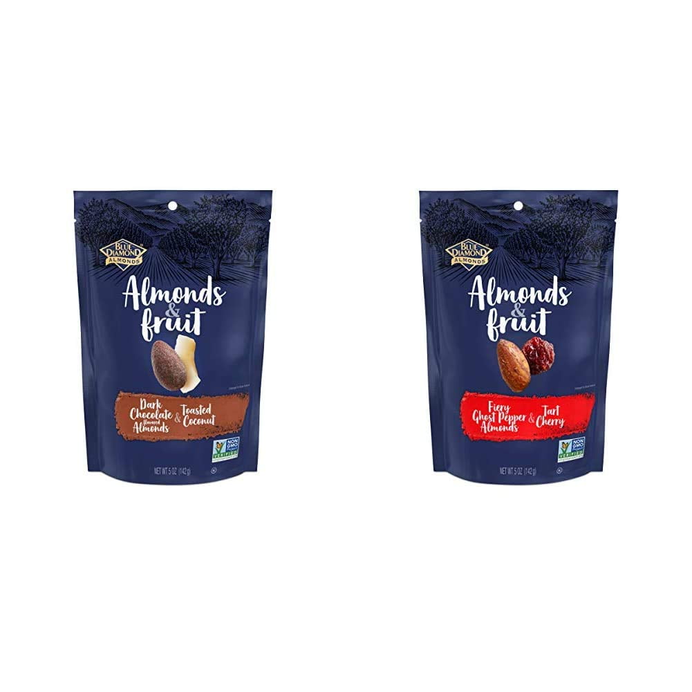 Blue Diamond Almonds & Fruit Bag, Dark Chocolate Flavored Almonds