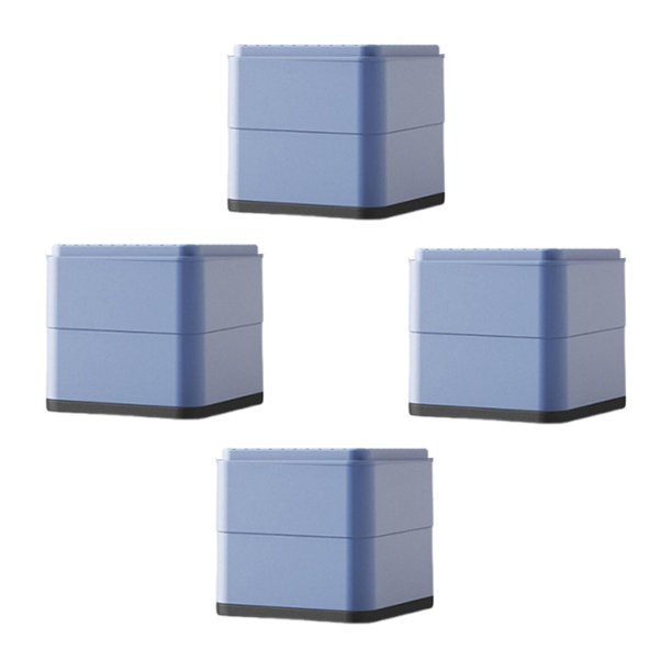4 almohadillas antivibración para lavadora, base elevada, universales y antideslizantes. 2 capas