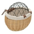thumbnail image 2 of Cesta Delantera de Bicicleta Yinane para Mascotas Perro 30x25x20cm Madera, 2 of 8