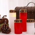 thumbnail image 2 of 4 Pcs LED Grave Candle Lights LED Flickering Red Cemetery Candle Mourning Candle, 2 of 13