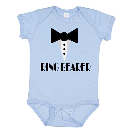 

Inktastic Ringbearer Mock Tux Wedding Tuxedo Gift Baby Boy Bodysuit
