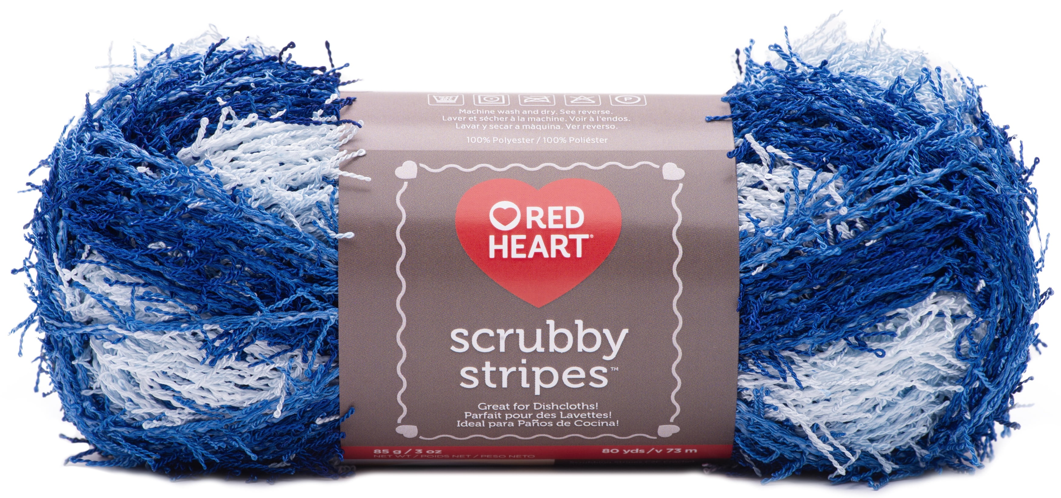 Red Heart Scrubby Stripes YarnCoastal