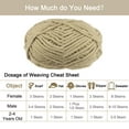 thumbnail image 4 of Uxcell 3Skeins Chenille Yarn Blanket Yarn 3x100g/10.5oz Polyester Soft Knitting Khaki, 3x68m(223yds), 4 of 6