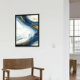 thumbnail image 4 of JEUXUS Blue and Gold Abstract Wall Art Blue Abstract Canvas Art Blue Fantasy Wall Art Gold Foil Abstract Painting Blue and White Abstract Poster Blue and Gold Marble Wall Decor for Bedroom, 4 of 4