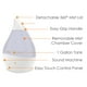 thumbnail image 3 of Crane Humidificadores ultrasónicos para recámara y oficina, humidificador de aire 4 en 1 de 1 galón para habitación grande y hogar, filtros humidificadores opcionales, blanco, 3 of 5