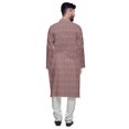 thumbnail image 3 of Atasi Kurta Asymétrique Imprimée Décontractée pour Hommes Ensemble Kurta Longue Designer, 3 of 4
