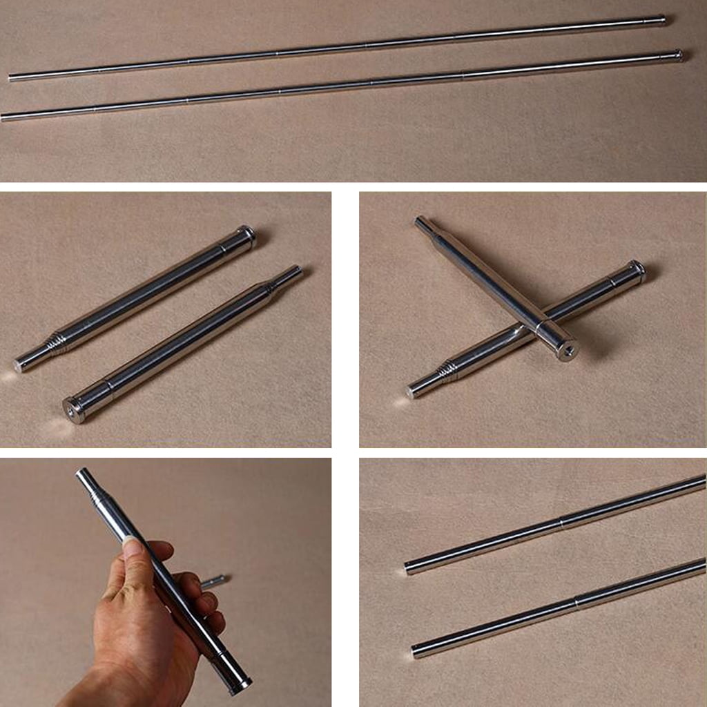 1 Pair Portable Telescopic Stainless Sticks for Belly Dance