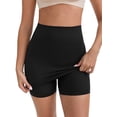 thumbnail image 5 of INSPIRE CHIC Women's Underskirts High Waist Tummy Control Half Slip with Butt Lifter Shaper Shorts XL Black, 5 of 6