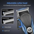 thumbnail image 3 of Professional Hair Clippers for Men, Cordless Barber Clippers, Electric Clippers for Hair Cutting, USB Rechargeable 240 Minutes of Use Time with LED Display and 4 Guide Combs (Gold), 3 of 10