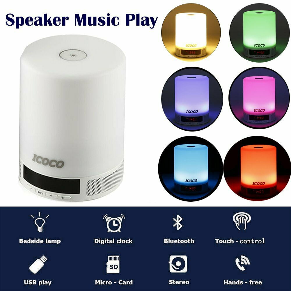 L2+ Colorful Touch Control Bedside Lamp Audio Night Light Speakers