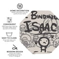 thumbnail image 3 of Lsque The Binding of Isaac Pattern 4" Drink Coasters Set of 4, PVC Leather Absorbent Coasters, Table Coaster Set Decorative Coffee Cup Coasters Housewarming Gift, 3 of 7