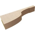 thumbnail image 6 of 4"W x 24"D x 8"H Thin Del Monte Rough Cedar Woodgrain TimberThane Corbel, Primed Tan, 6 of 6