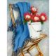 thumbnail image 1 of Cuadros Decorativos Kit de flores en silla 5D, taladro cuadrado completo, diamantes de imitación, arte DIY, pintura de diamantes DQrwqpou Nuevos Originales, 1 of 8
