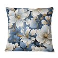 thumbnail image 2 of Designart "Nostalgic Blue Floral Romance III" Floral Printed Throw Pillow, 2 of 5