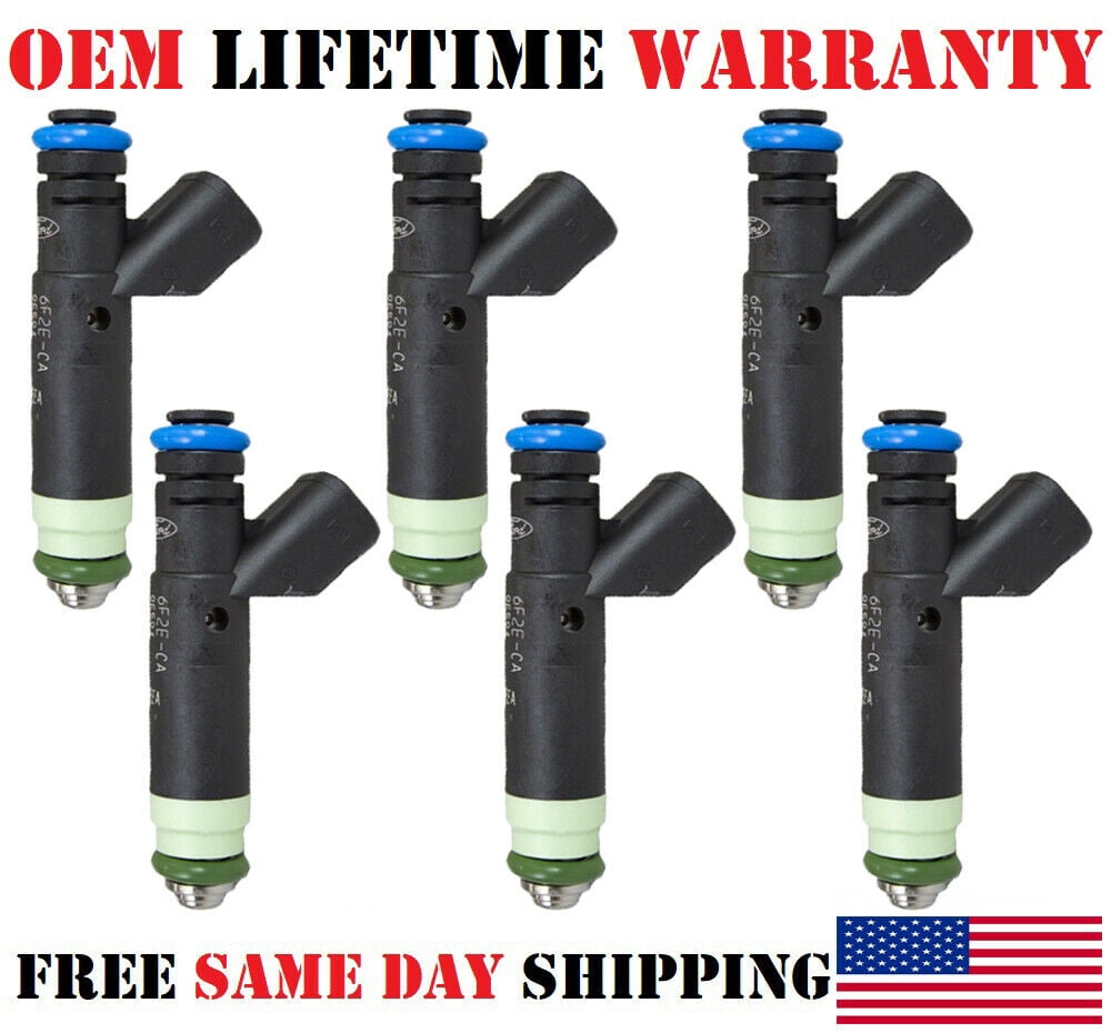 6x OEM Siemens 6F2ED4A Fuel Injectors for 20062007 Ford Freestar 3.9