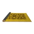 thumbnail image 2 of Ahgly Company Indoor Square Oriental Yellow Traditional Area Rugs, 4' Square, 2 of 4