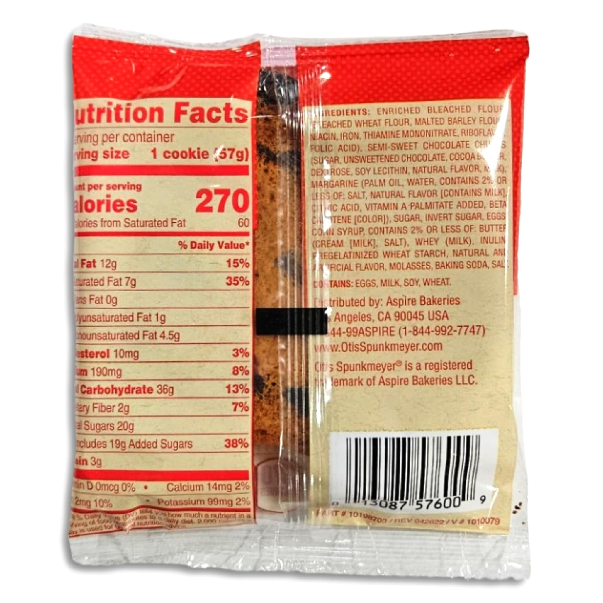 Otis Spunkmeyer Individually Wrapped Chocolate Chunk 2 Oz. Cookies | 12 Pack