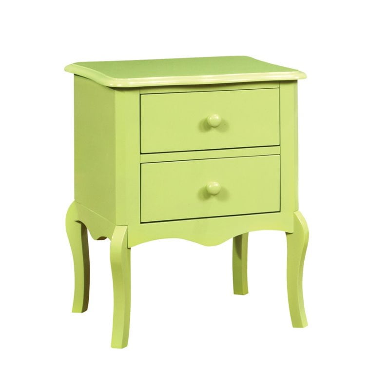 Furniture Of America Torrez Traditional Wood 2 Drawer Nightstand In Apple Green Walmart Canada