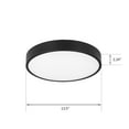 thumbnail image 4 of Mainstays 13" Flush Mount Light Integrated LED 3CCT Black Trim Finish, 4 of 11