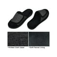 thumbnail image 2 of DL Adjustable Mens Slippers Memory Foam Open Toe House Slippers, 2 of 7
