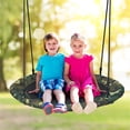 thumbnail image 2 of Heavy-Duty Steel Round Tree Swing, 600D Oxford+PP Cloth, 330LBS Load Adjustable Height for Backyard Park, 2 of 13