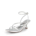 thumbnail image 1 of Sandalia DREAM PAIRS SDHS2405W Plata con taco kitten de 6.5 cm, 1 of 7
