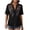 Black, variant on Zekutng Womens Summer Tops Summer Embroidered Loose Casual Short Sleeved Top,Sizes S-2XL