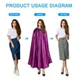 thumbnail image 3 of Unique Bargains Portable Dressing Room, 1.4M Length Instant Changing Tent for Beach Boating, Dark Purple, 3 of 6