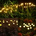 thumbnail image 3 of Luces solares decorativas para jardín, 8 luces LED para exteriores, luciérnagas, carga solar, decoración de jardín, patio impermeable, 3 of 5
