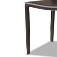 thumbnail image 2 of Bowery Hill Brown Faux Leather Upholstered 4-Piece Dining Chair Set, 2 of 7