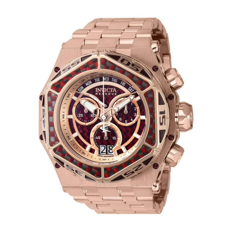 Invicta reserve clearance rose gold watch