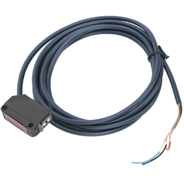 BERM Infrared Photoelectric Switch Square ThroughBeam Sensor with Cable DC 1224V High Precision Detection for Automation Car Doors Garages ABS Material Cable