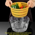 thumbnail image 4 of simhoa Rechargeable Electric Salad Automatic Draining System Vegetable Rotator Grey, 4 of 8