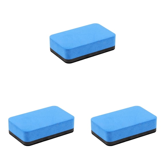 Magnetic Whiteboard Erasers 3 Pack Dry Erase Board Eraser Blue White Board Cleaner for Office Home Supplies