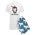 thumbnail image 1 of CafePress - Chillin With My Girl Penguin - Men's Light Pajamas, 1 of 1