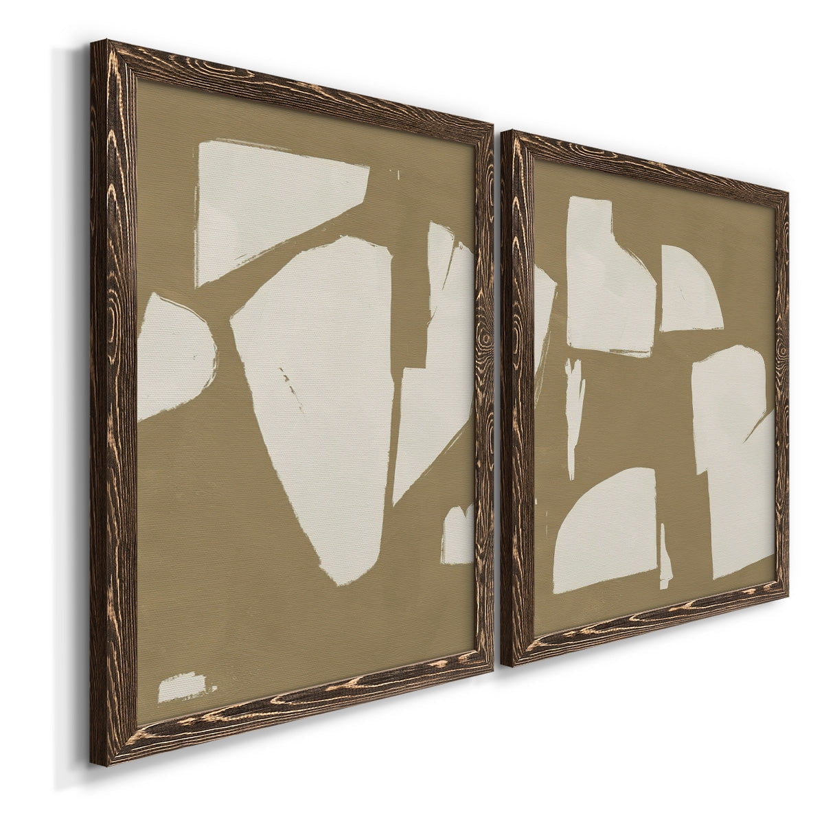 Chunky Abstract III - Premium Framed Canvas 2 Piece Set - Ready to Hang